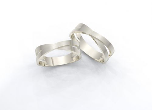 Alianças de casamento - Noivos - Ouro Branco