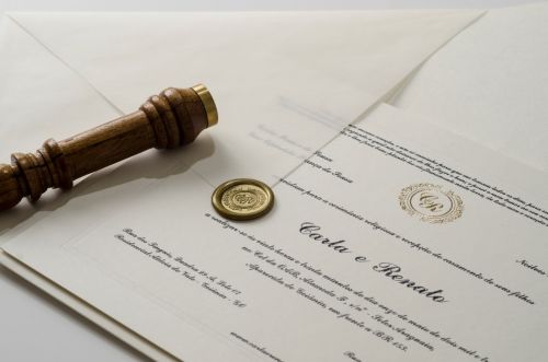 convite de casamento