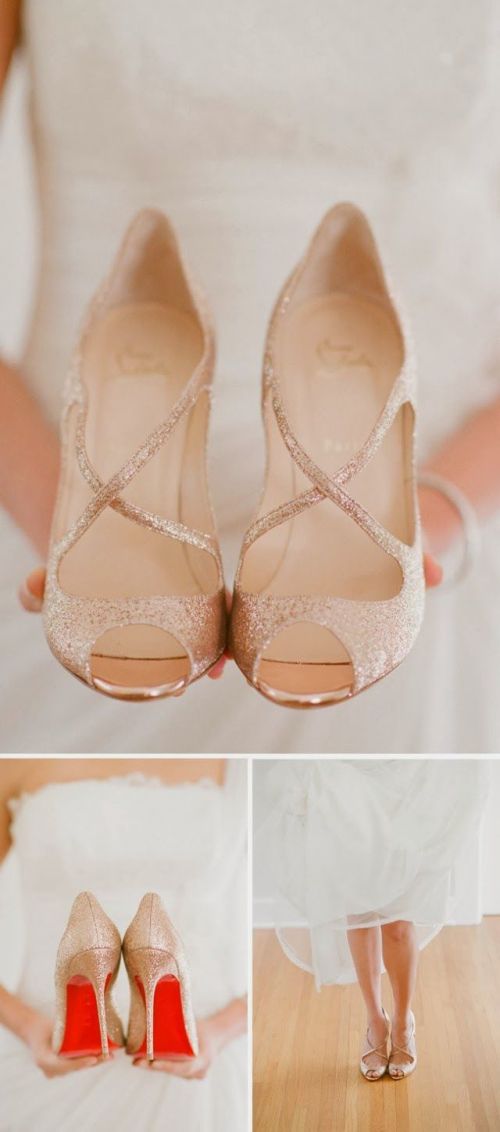 sapato da noiva Christian Louboutin
