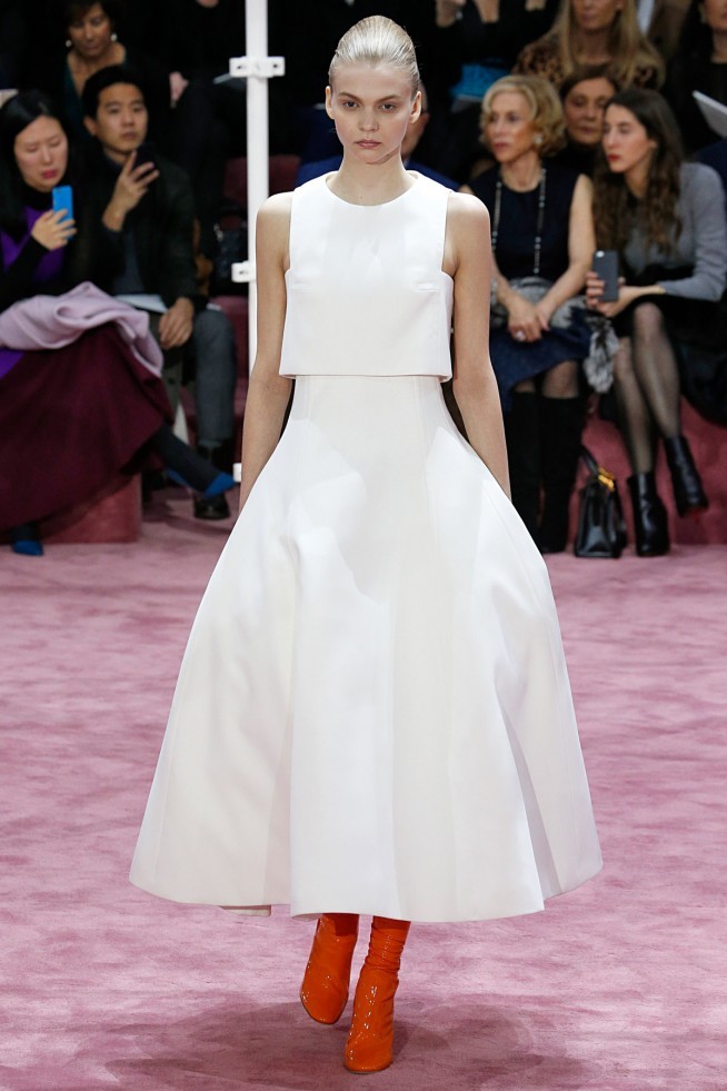 Dior Alta Costura Paris 2015 Vestido Branco
