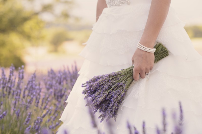 bouquet de lavanda casamento na Itália