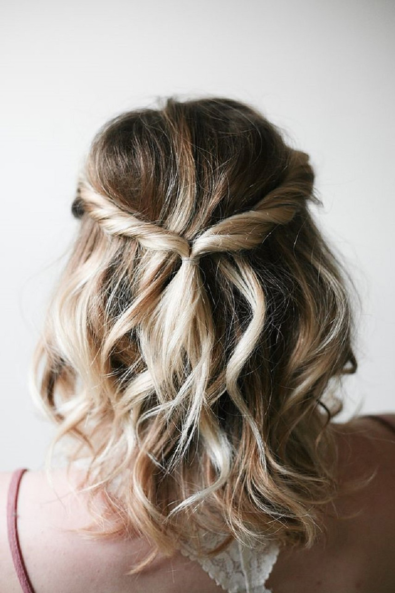 penteados para cabelos curtos para casamento