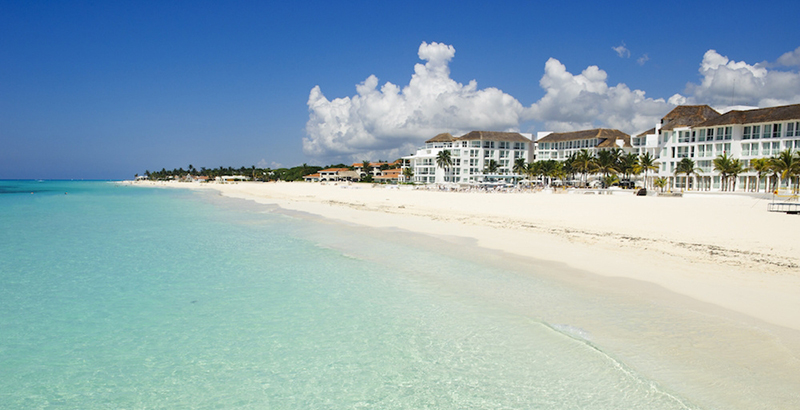 Costa da Playa Del Carmen, no México.