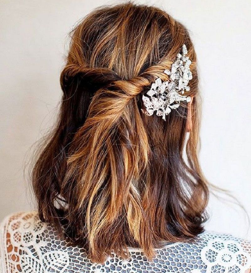 penteados para casamento para cabelo curto 