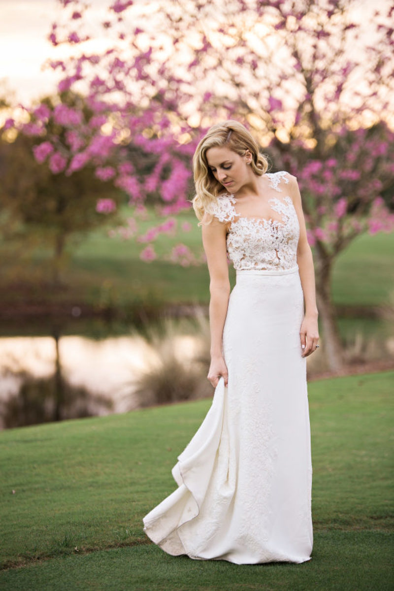 Vestido de noiva corte reto