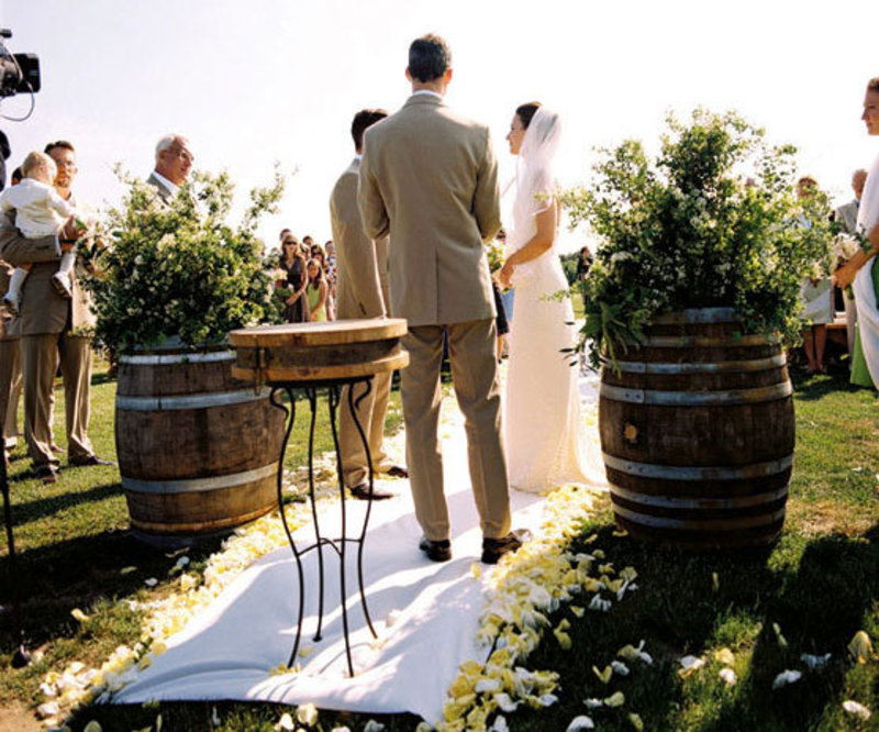 decoração de casamento sustentável