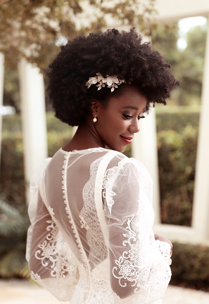 penteado para noiva negra