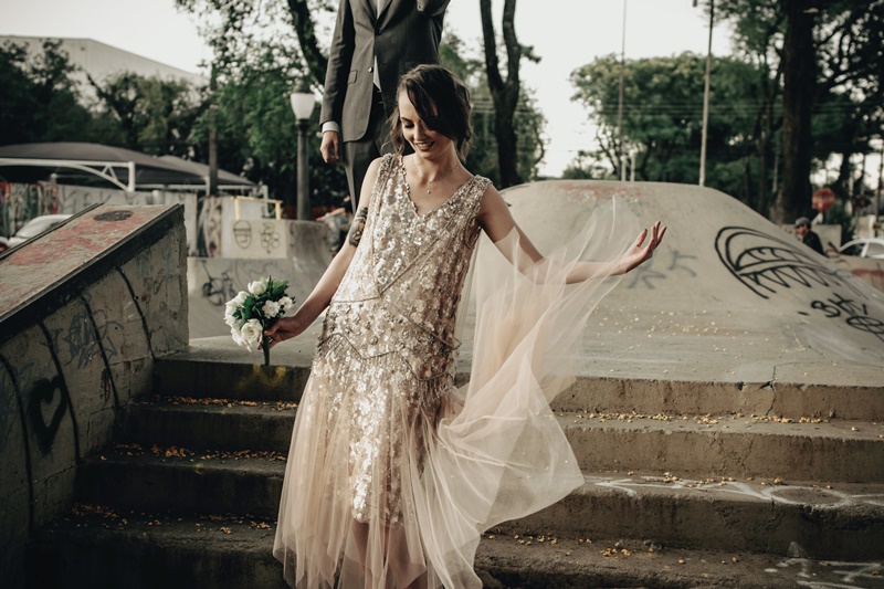 vestido de noiva vintage boho chic