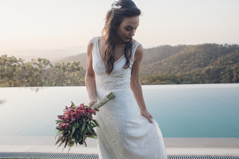 Vestido de noiva vintage boho chic