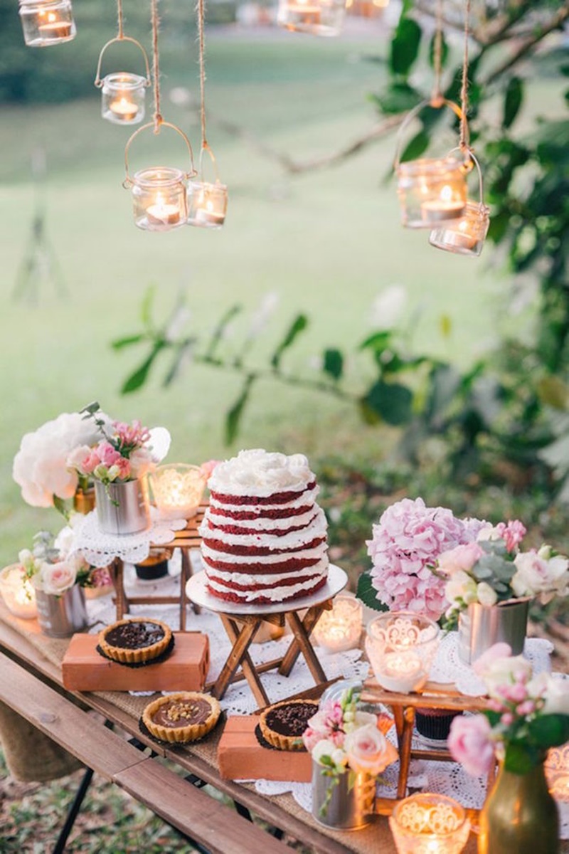 bolo de casamento vermelho e branco