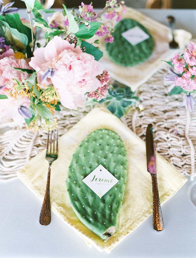 decoração de casamento com cactos