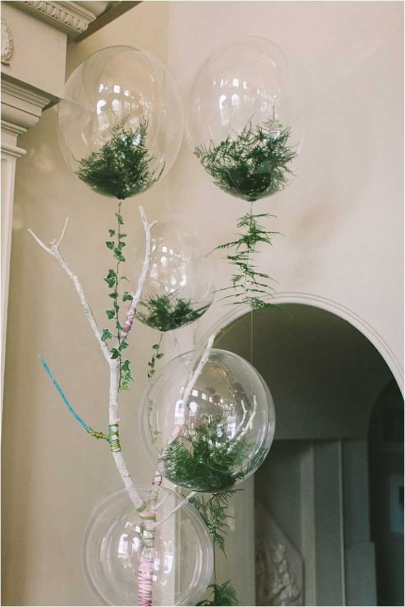 Samambaia na decoração de casamento 
