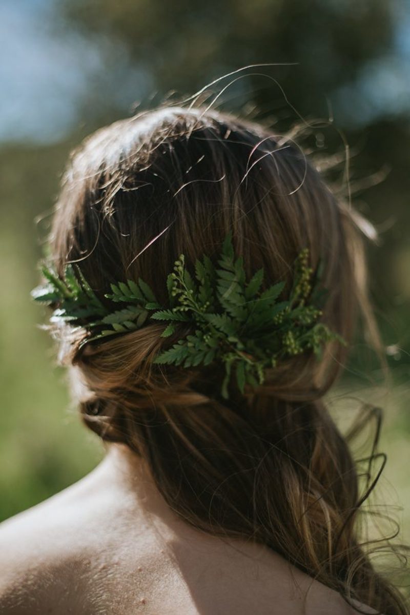 Samambaia na decoração de casamento 