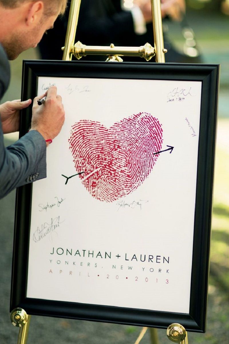Quadro para escrever mensagens de casamento 