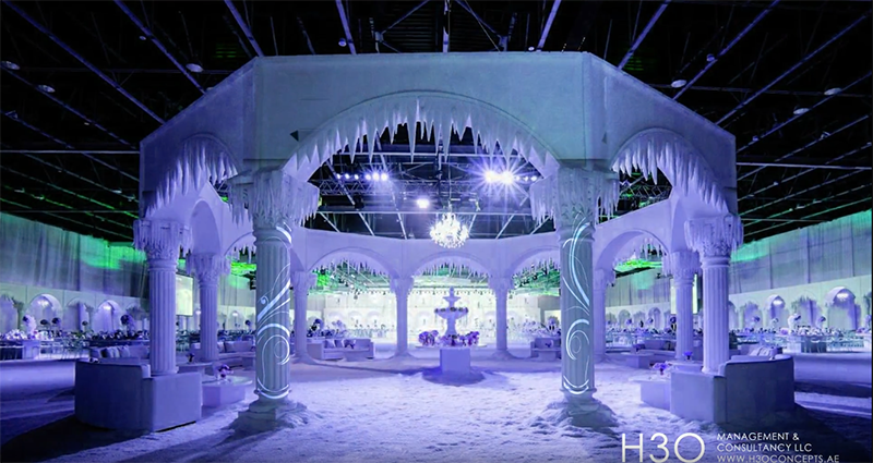 Projeção mapeada em casamento 2