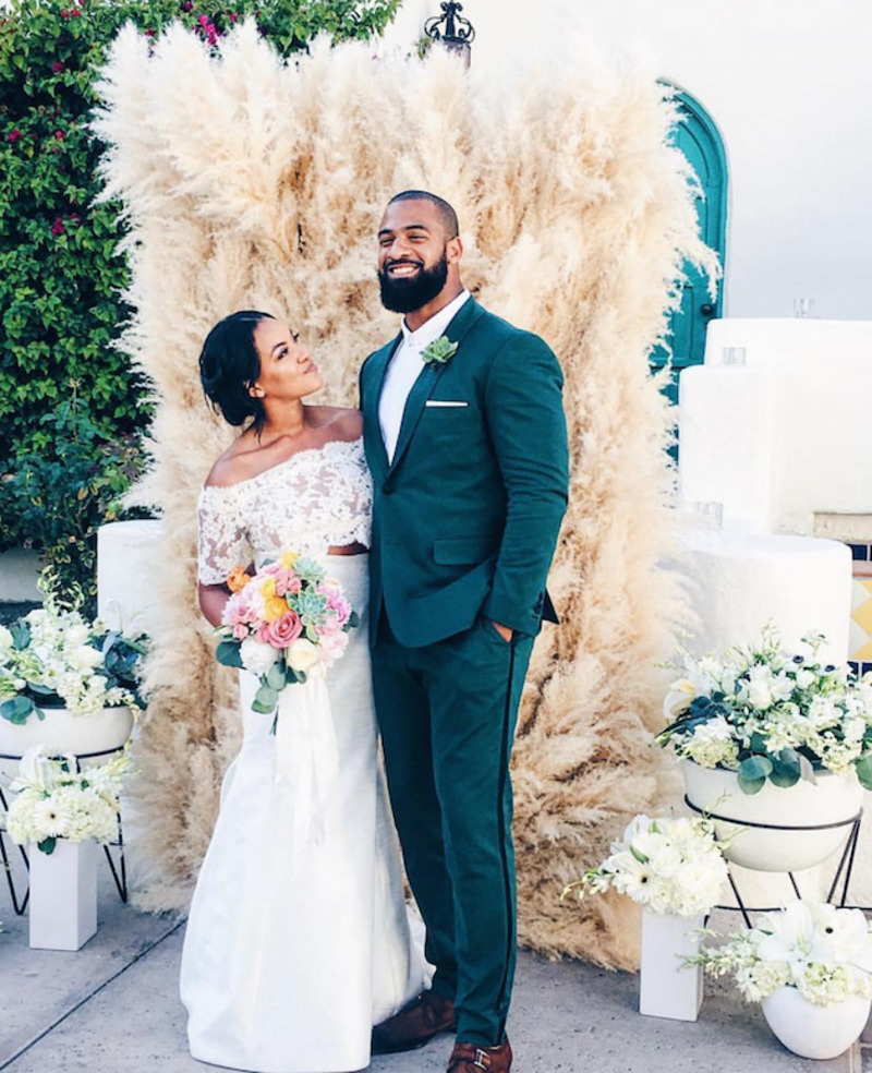 decoração de casamento com capim dos pampas