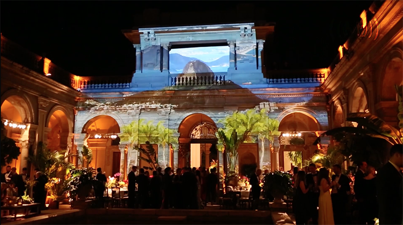 projeção mapeada em casamento 6