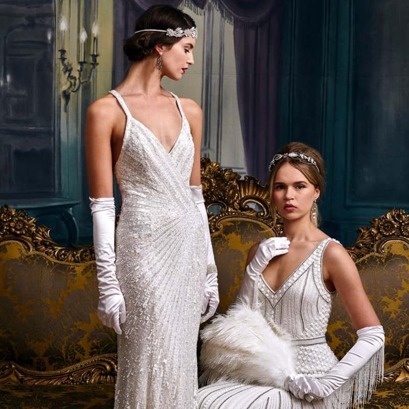 vestido de noiva com franjas