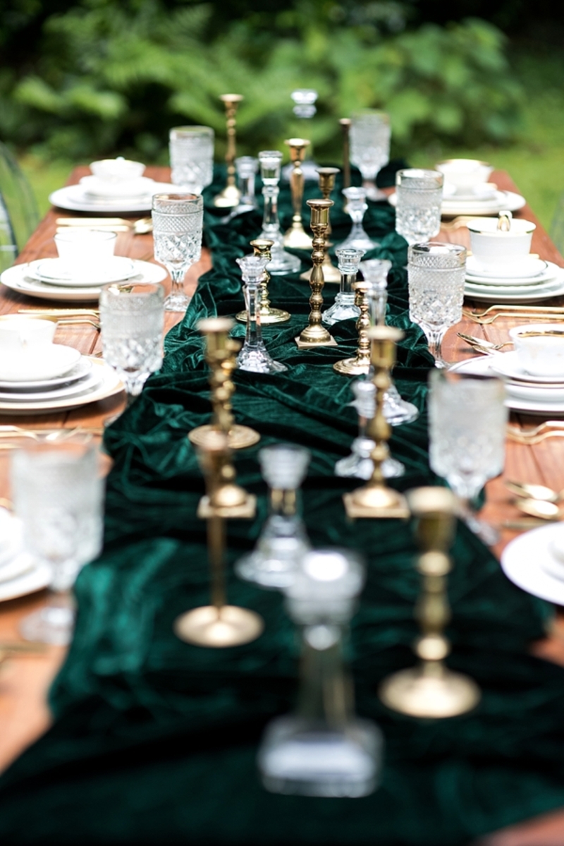 veludo na decoração de casamento