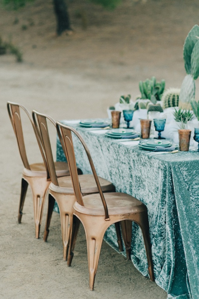 veludo na decoração de casamento