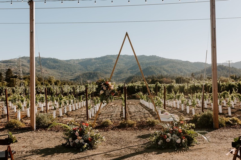 arcos florais para casamento