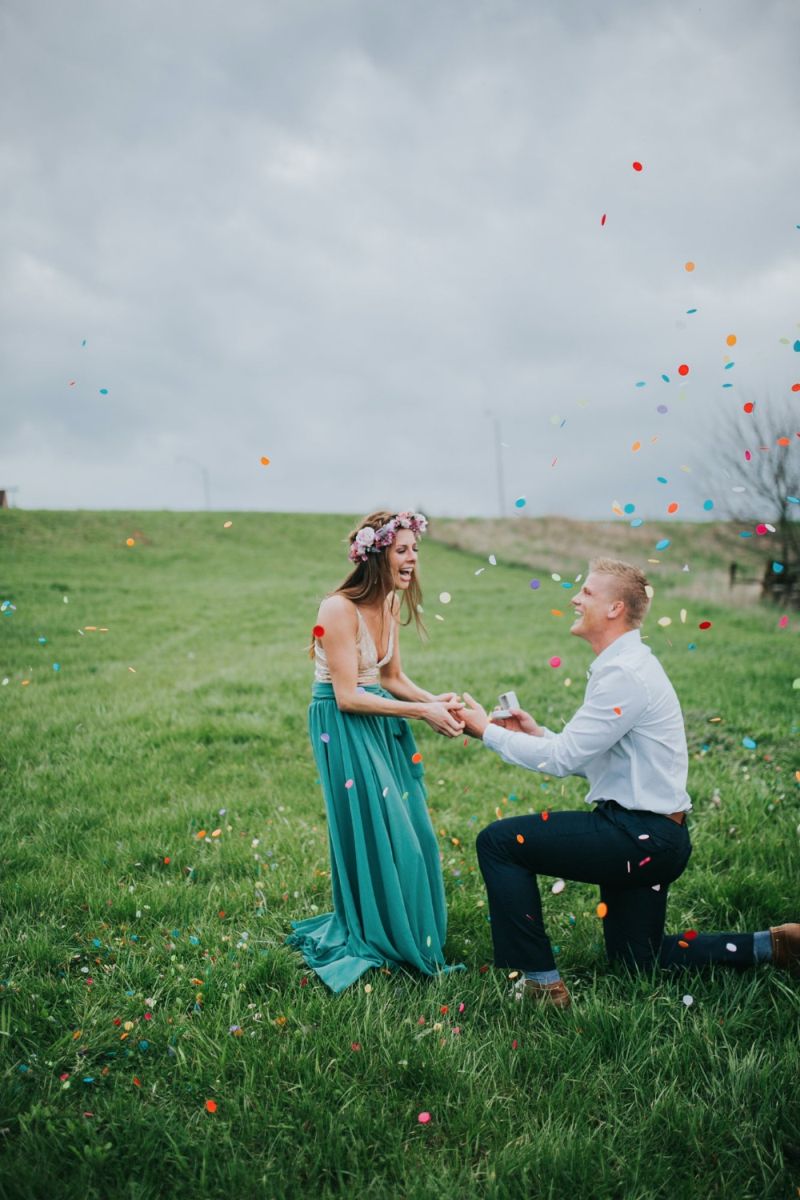 Pedidos de casamento diferentes 