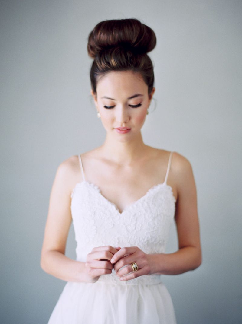 Inspiração de coque para noiva usar no casamento 