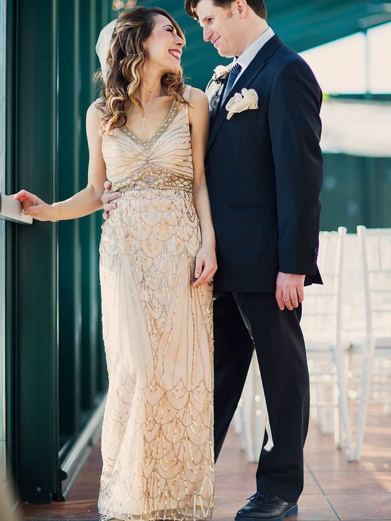 Vestido de noiva anos 70