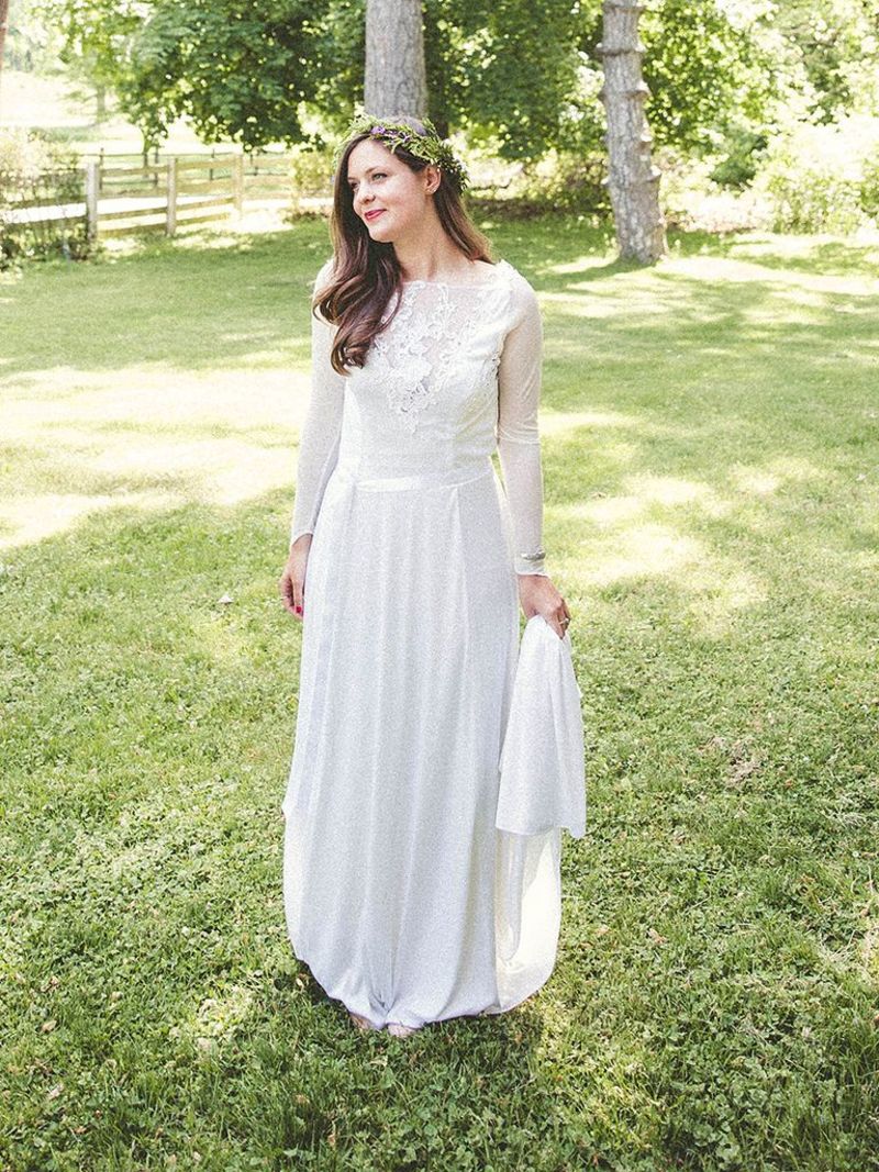 Vestido de noiva anos 70