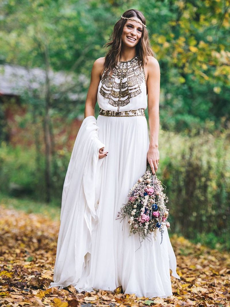 Vestido de noiva anos 70