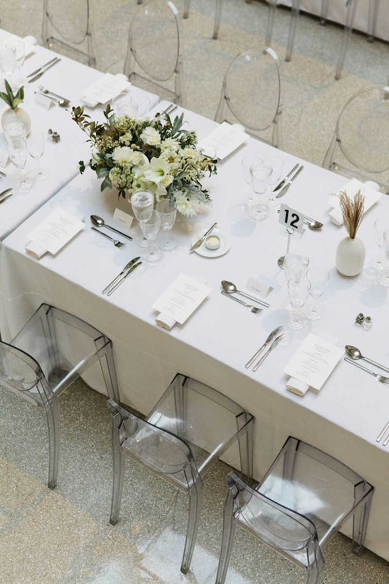 acrílico no casamento