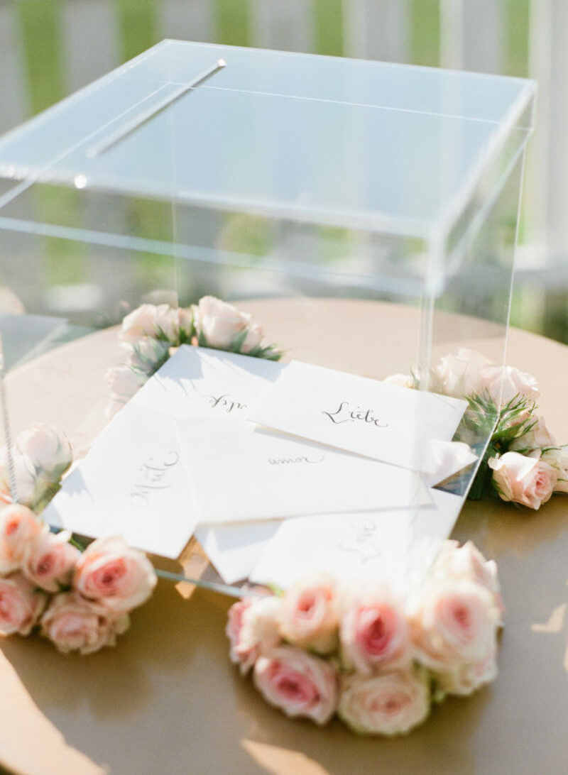 acrílico no casamento