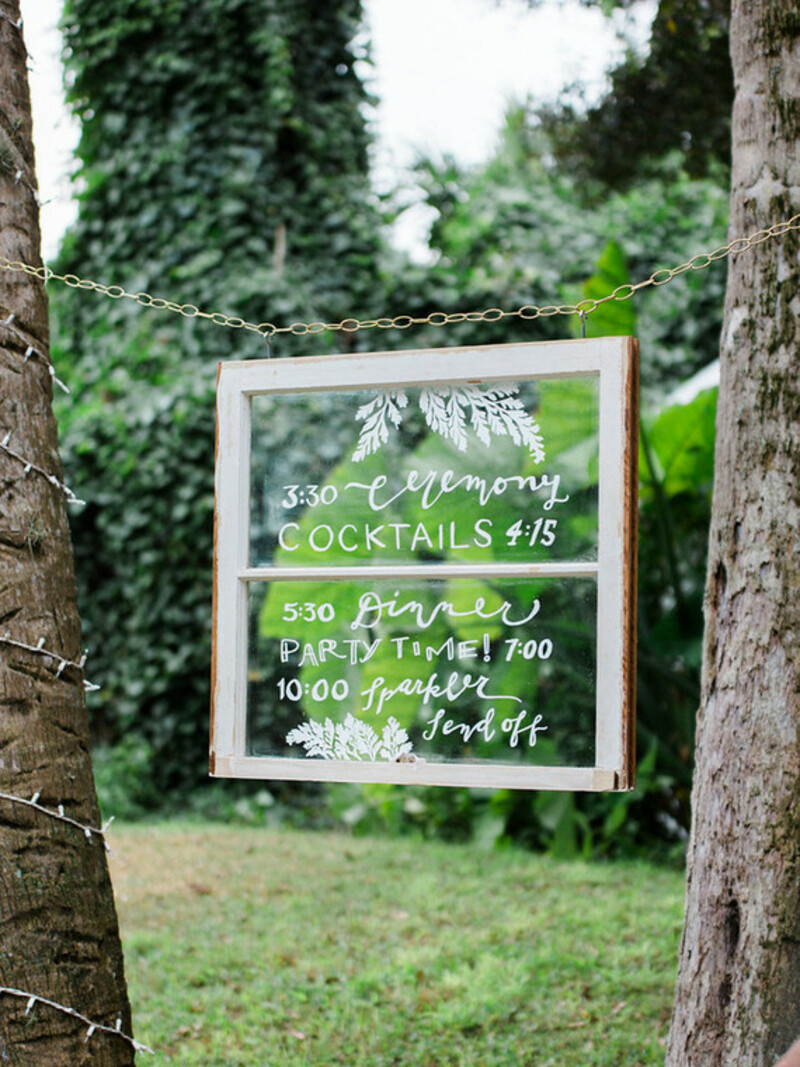 acrílico no casamento