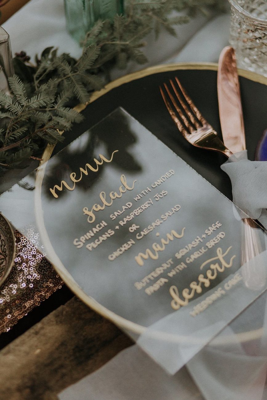 acrílico no casamento