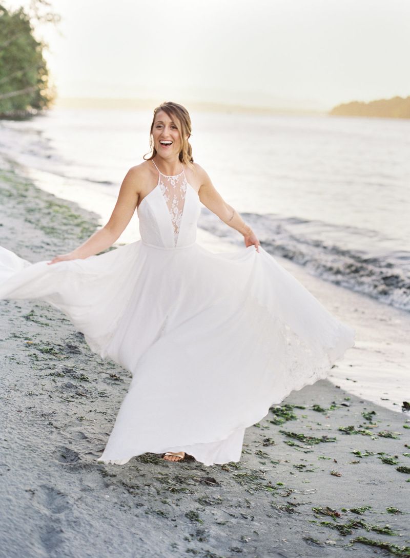 Vestido de noiva para casamento na praia 