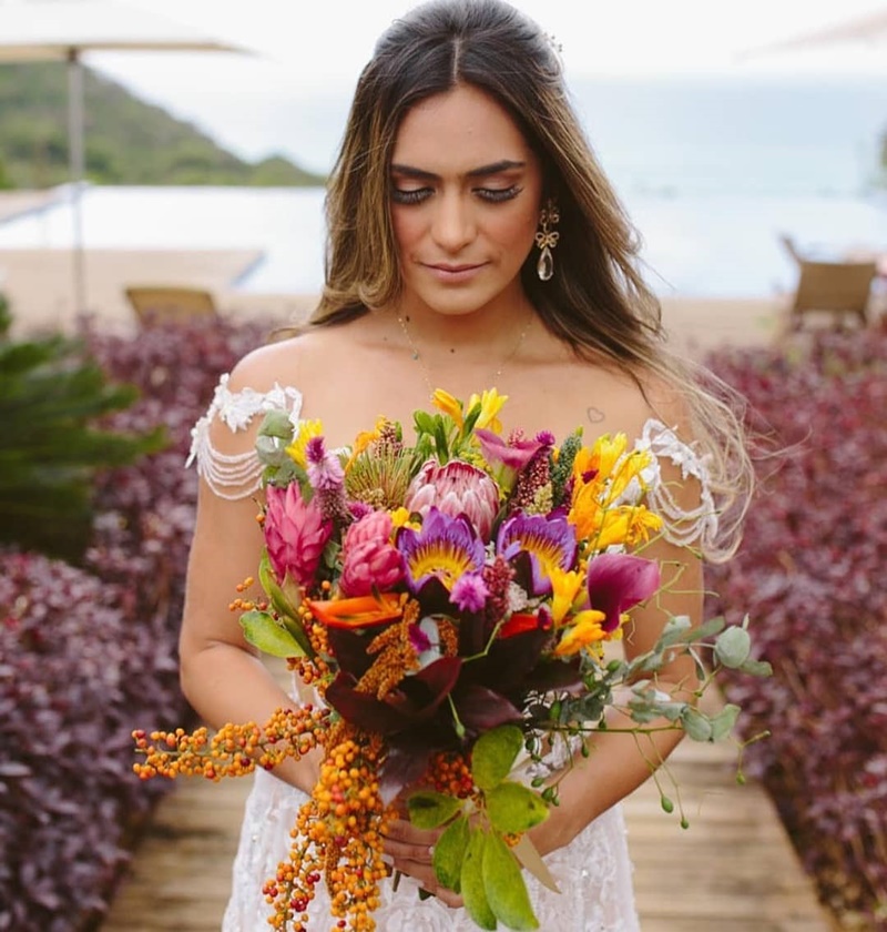 buque casamento protea