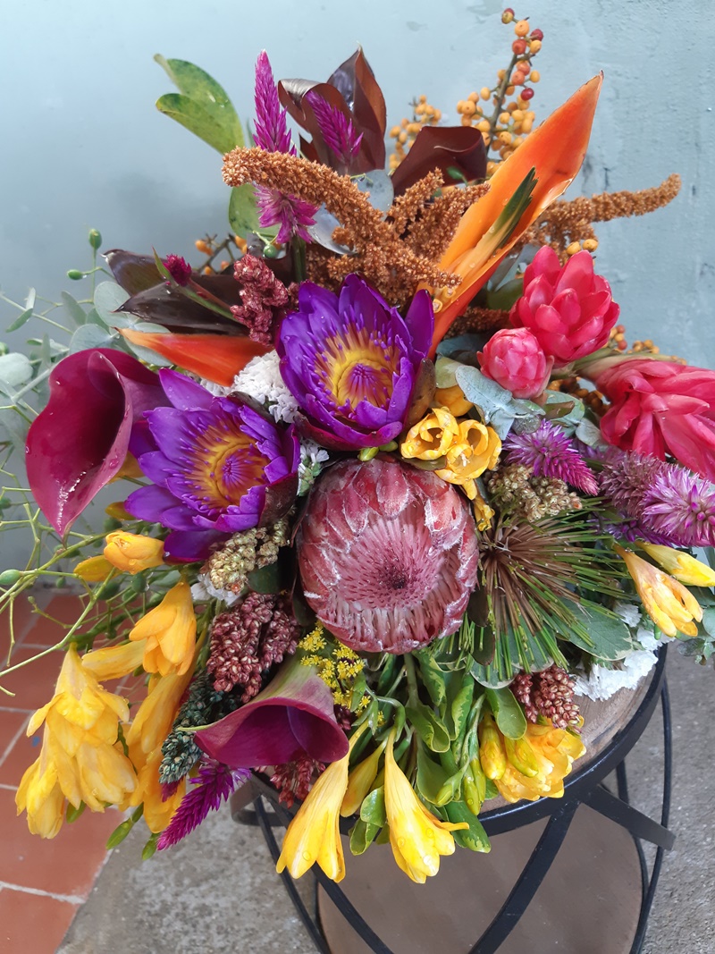 arranjo casamento protea