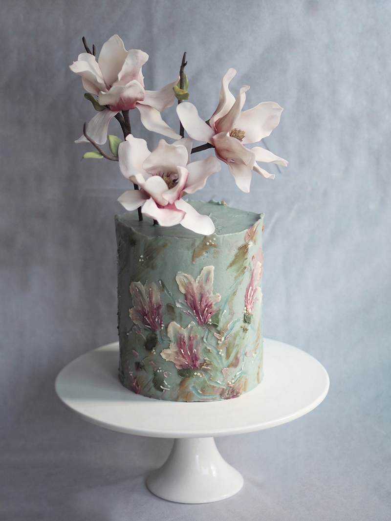 bolo de casamento pintado à mão 