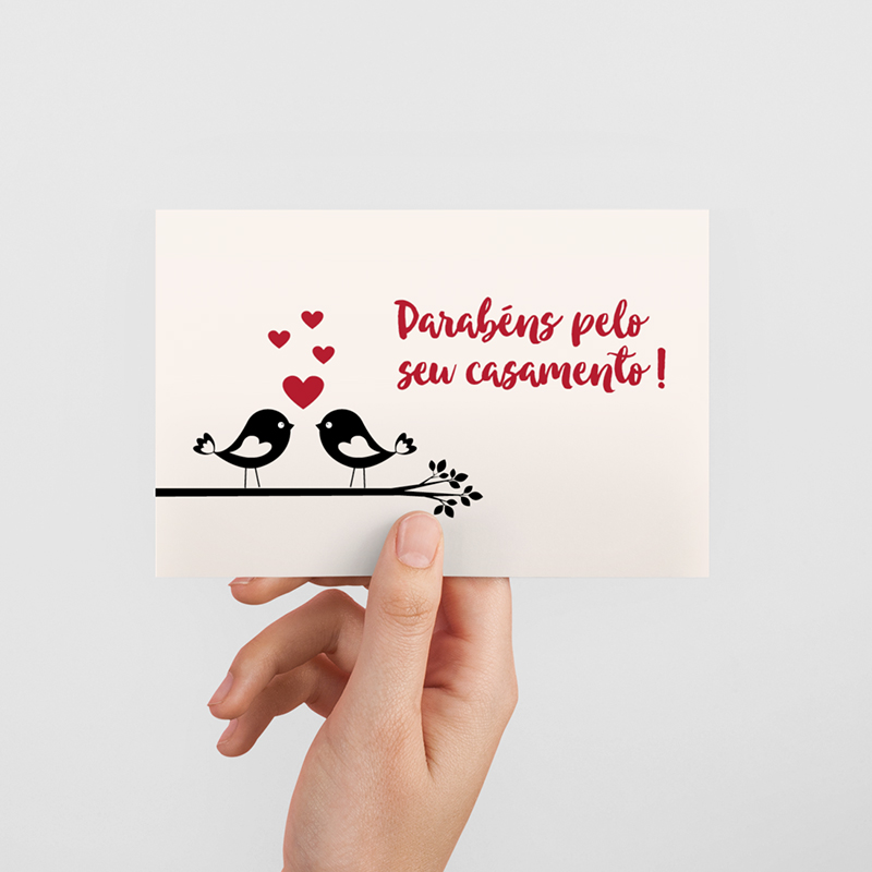 mensagem de casamento em cartões