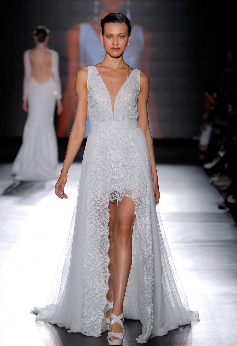 vestido de noiva mullet