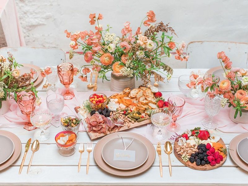 decoração-rosé-e-laranja