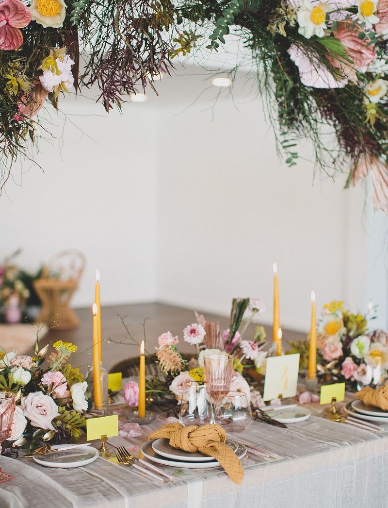 decoração-de-casamento-rosé-e-amarelo