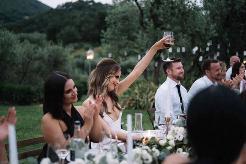 brinde com homenagem pessoa falecida no casamento