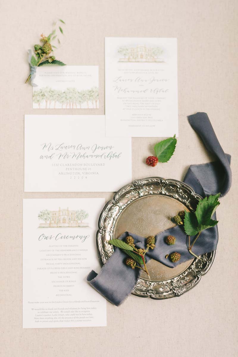 menu do casamento