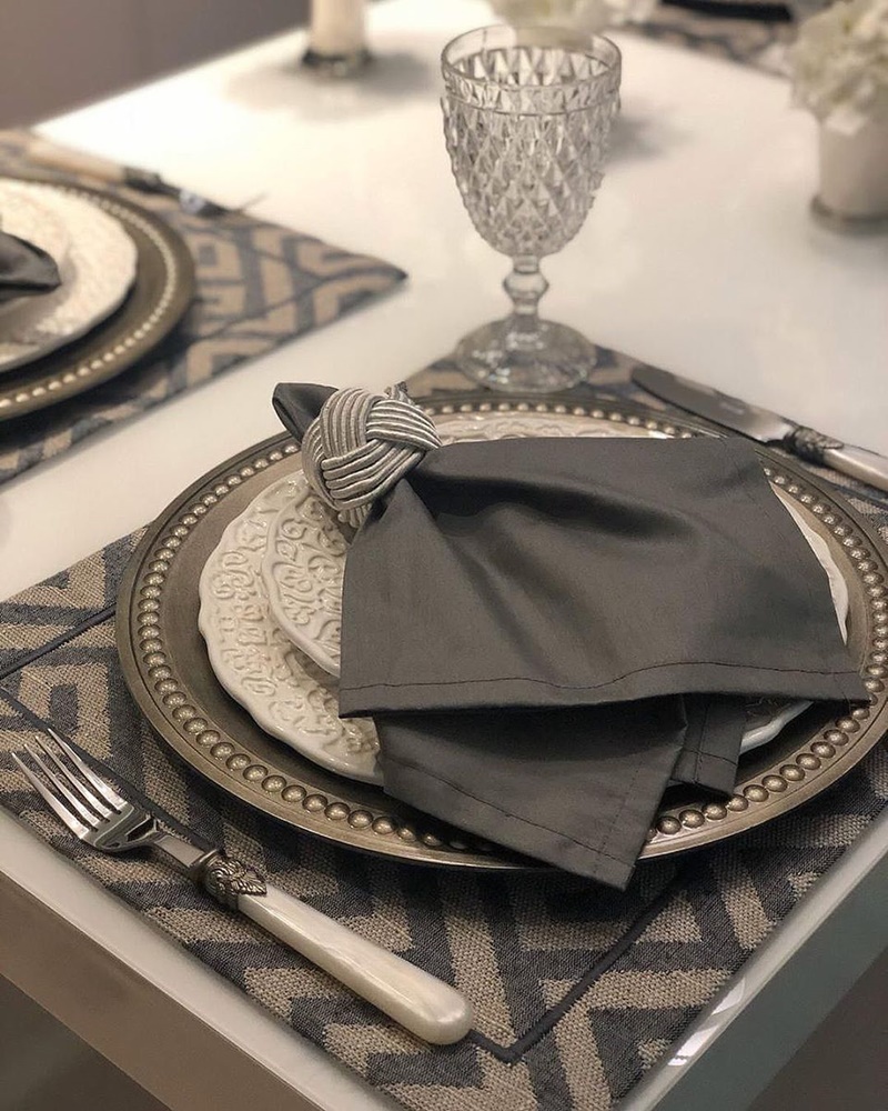 decoração prateada