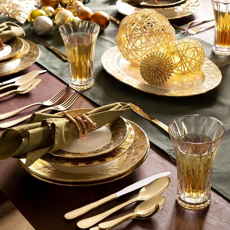 decoração dourada