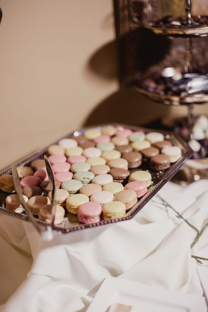 bandeja de macarons