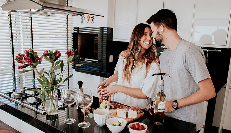 pré-wedding em casa
