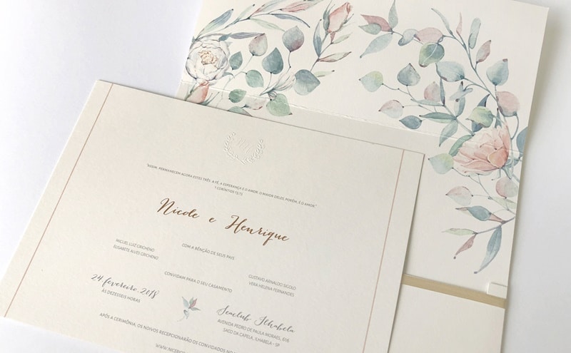 tendencias convite casamento 2021