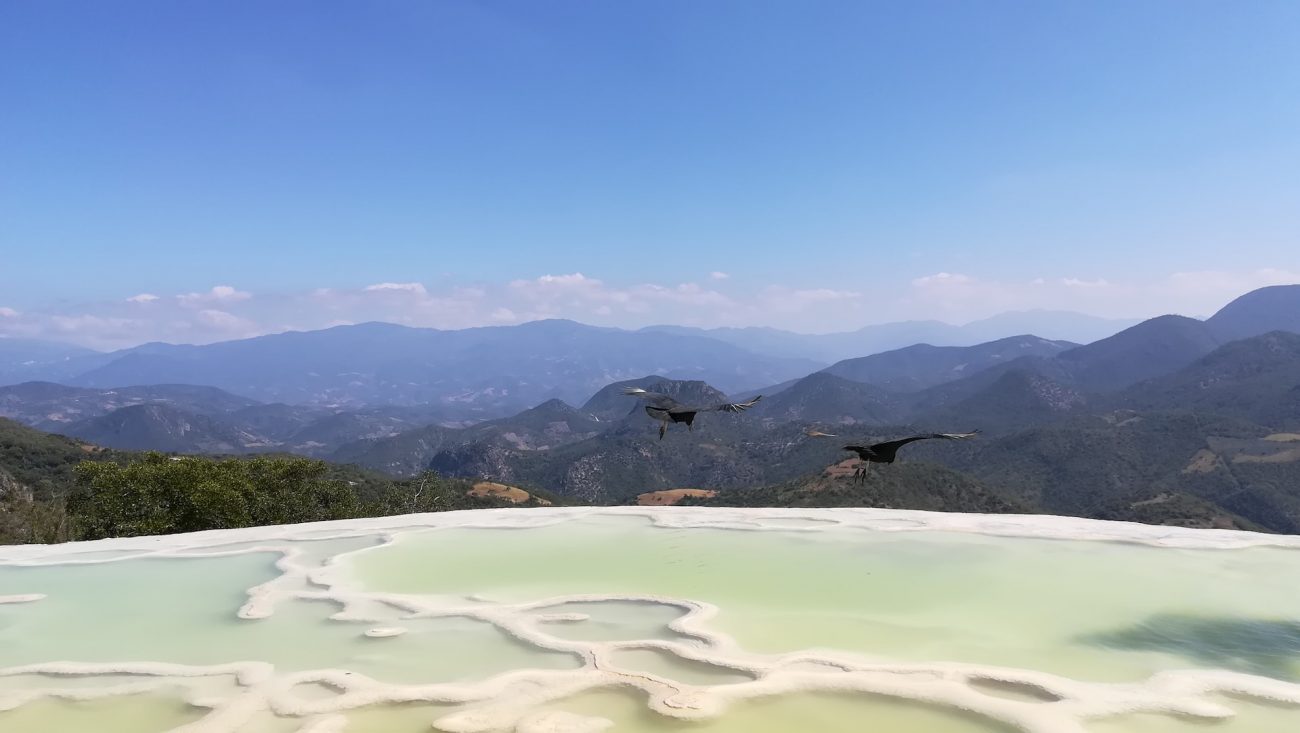 Hierve el agua: lua de mel no México